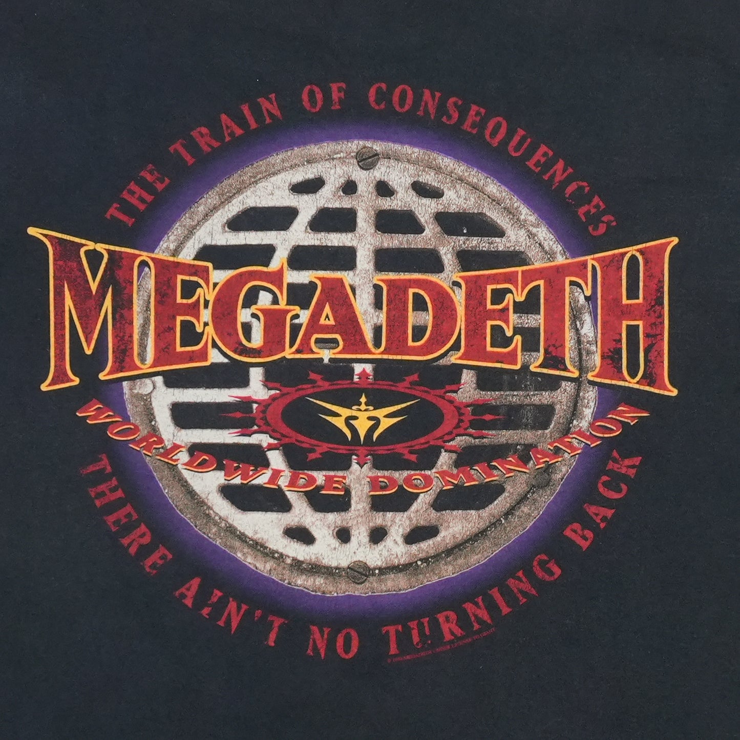 1994 Megadeth Train of Consequences Shirt Back Detail 1
