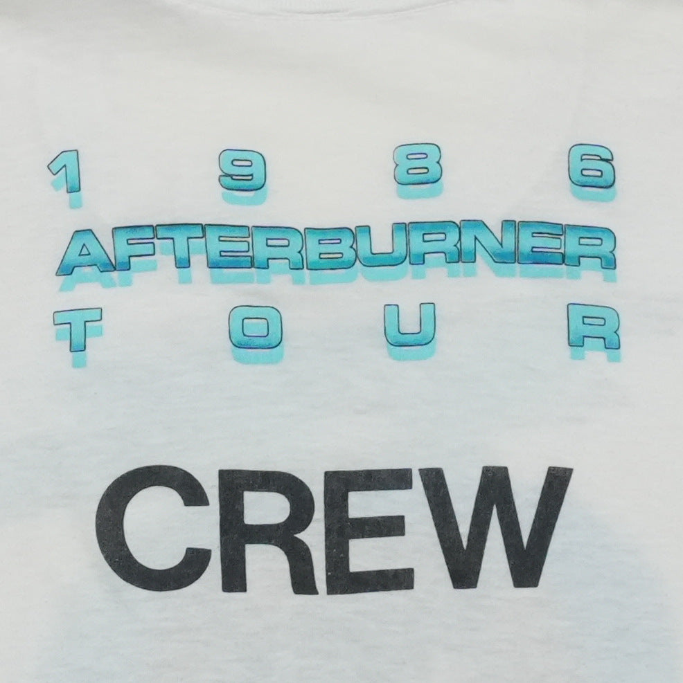 1986 ZZ Top Afterburner Tour Crew Shirt Detail