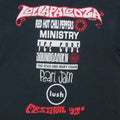 1992 Lollapalooza Concert Shirt Back Graphic
