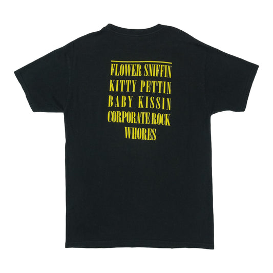 2000s Nirvana Smiley Corporate Rock Whores Shirt Back
