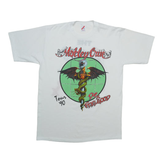 1990 Motley Crue Dr Feelgood Tour Shirt Front