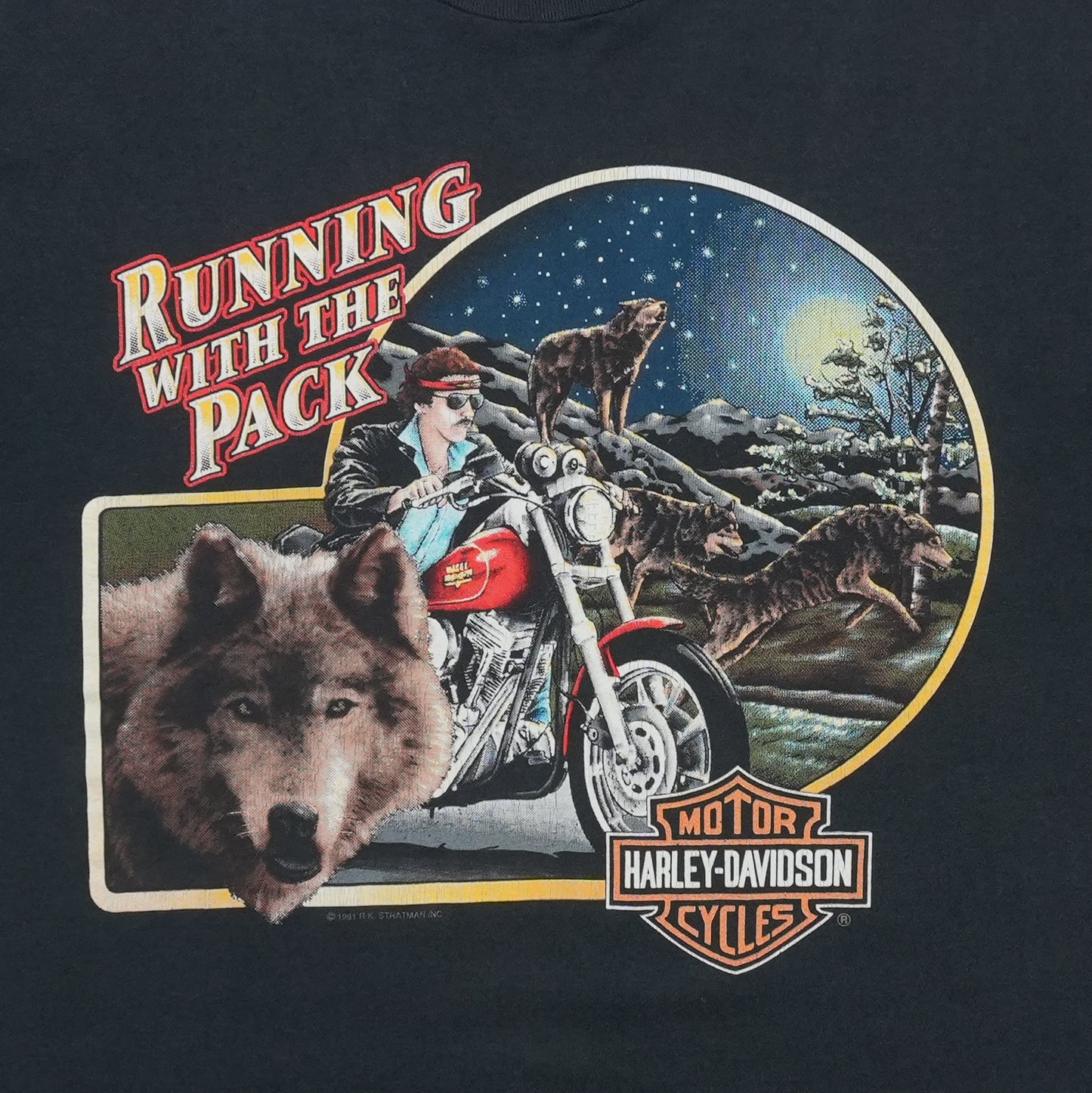 1992 Harley Davidson Running With the Pack Shirt