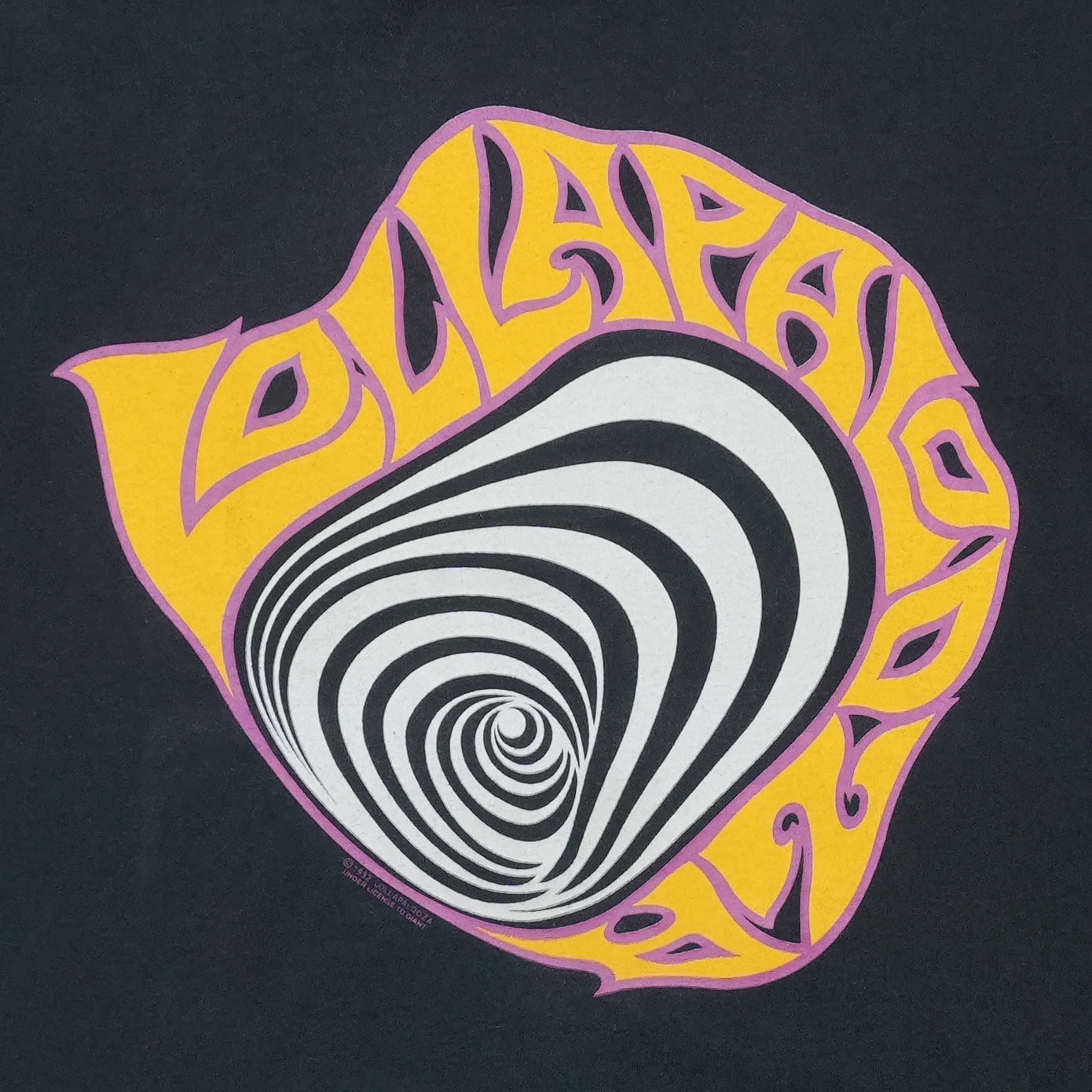 1992 Lollapalooza Concert Shirt Front Graphic
