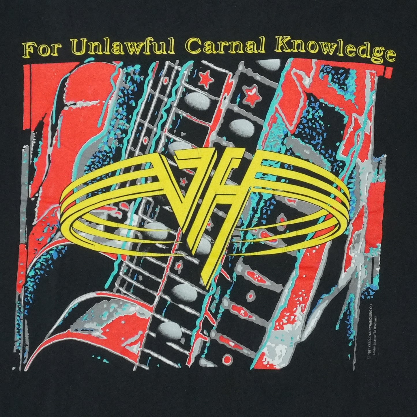 1991 Van Halen For Unlawful Carnal Knowledge Shirt Detail 2