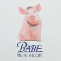 1998 Babe Pig in the City Movie Crewneck Front Detail 1