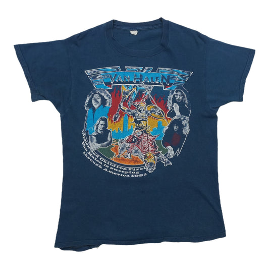 1981 Van Halen Fair Warning Tour Shirt Front