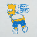 1990 Bart Simpson Can't Touch This Shirt Front Graphic