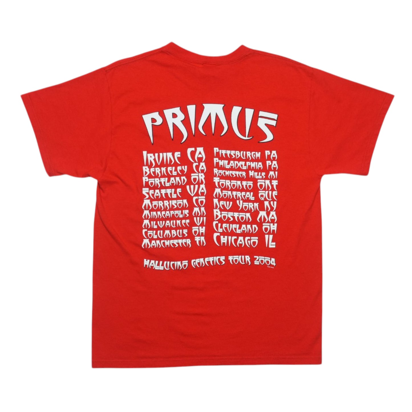 2004 Primus Hallucino-Genetics Tour Shirt Back