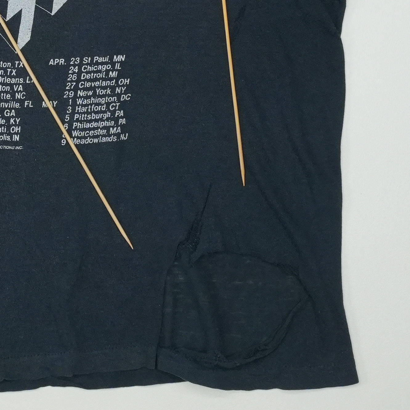 1985 The Firm USA Tour Shirt Detail 9