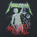 1988 Metallica And Justice For All Shirt Front Graphic