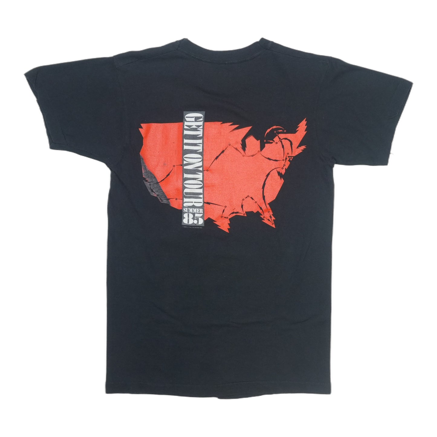 1985 The Power Station Get It On Tour Shirt Back