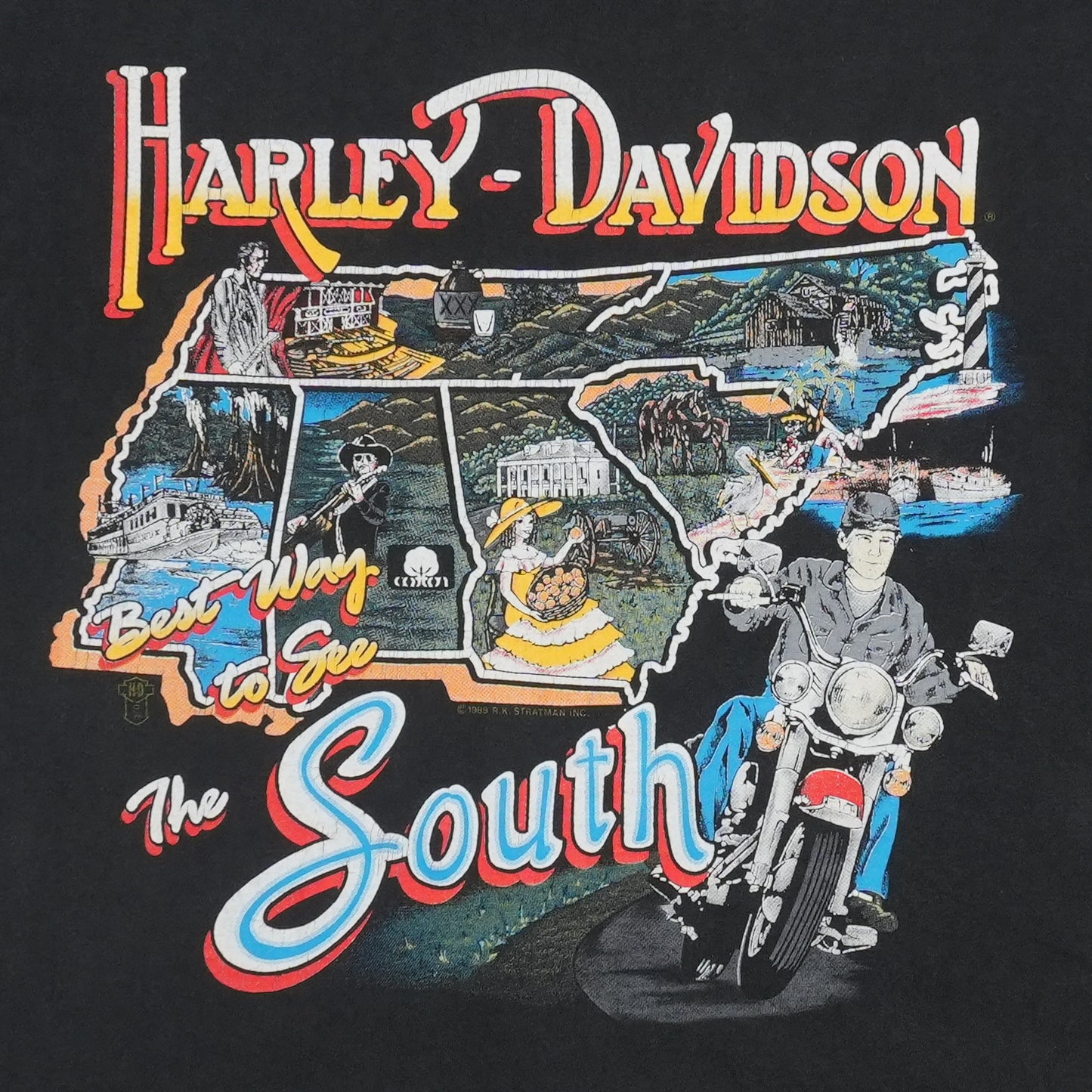 1989 Harley Davidson Best Way to See South Shirt