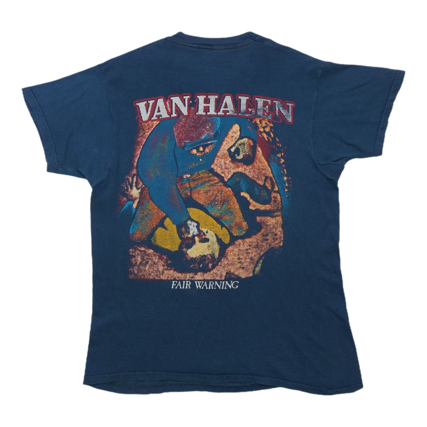 1981 Van Halen Fair Warning Tour Shirt Back
