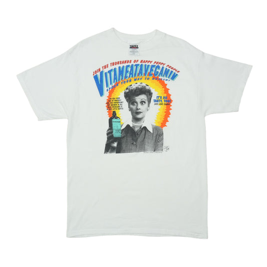 1992 I Love Lucy Vitameatavegamin Shirt Front