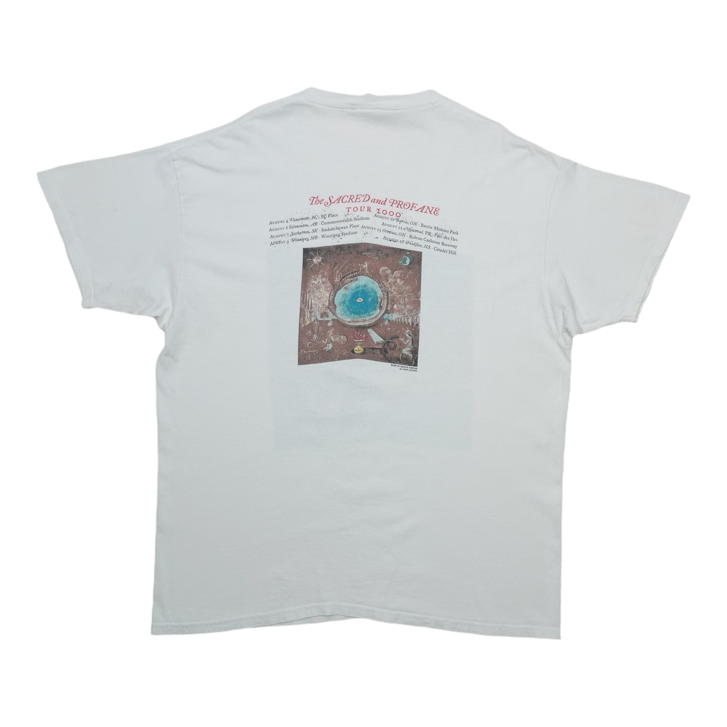 2000 Smashing Pumpkins Sacred and Profane Tour Shirt Back