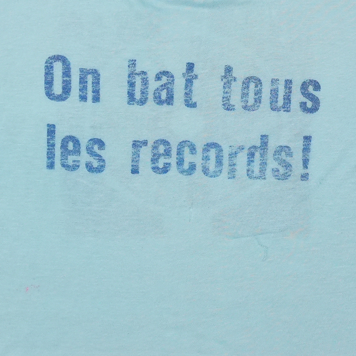 1970s On Bat Tous Les Records Shirt Detail 2