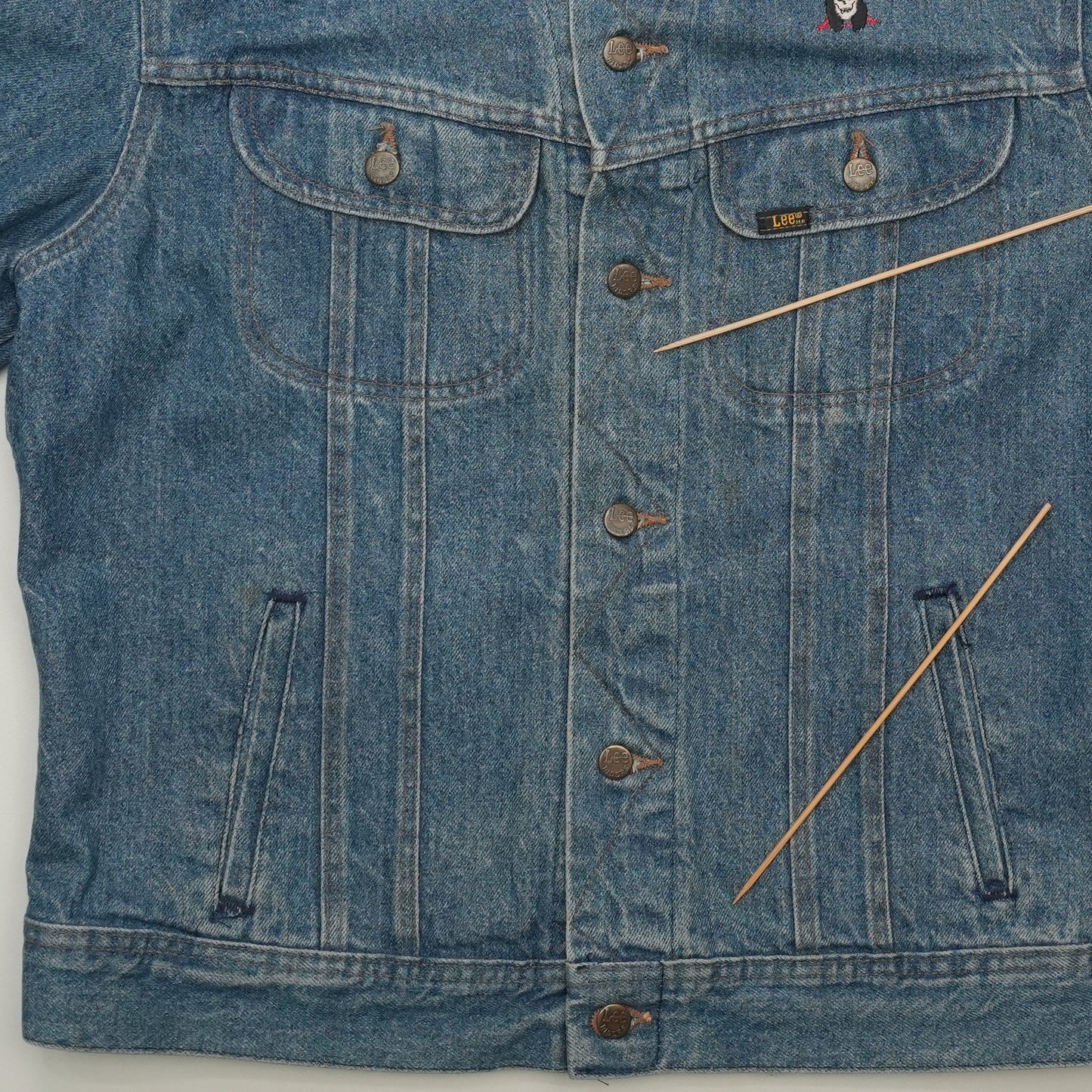 1990s Guns N' Roses Lee Denim Jacket Front Detail 2