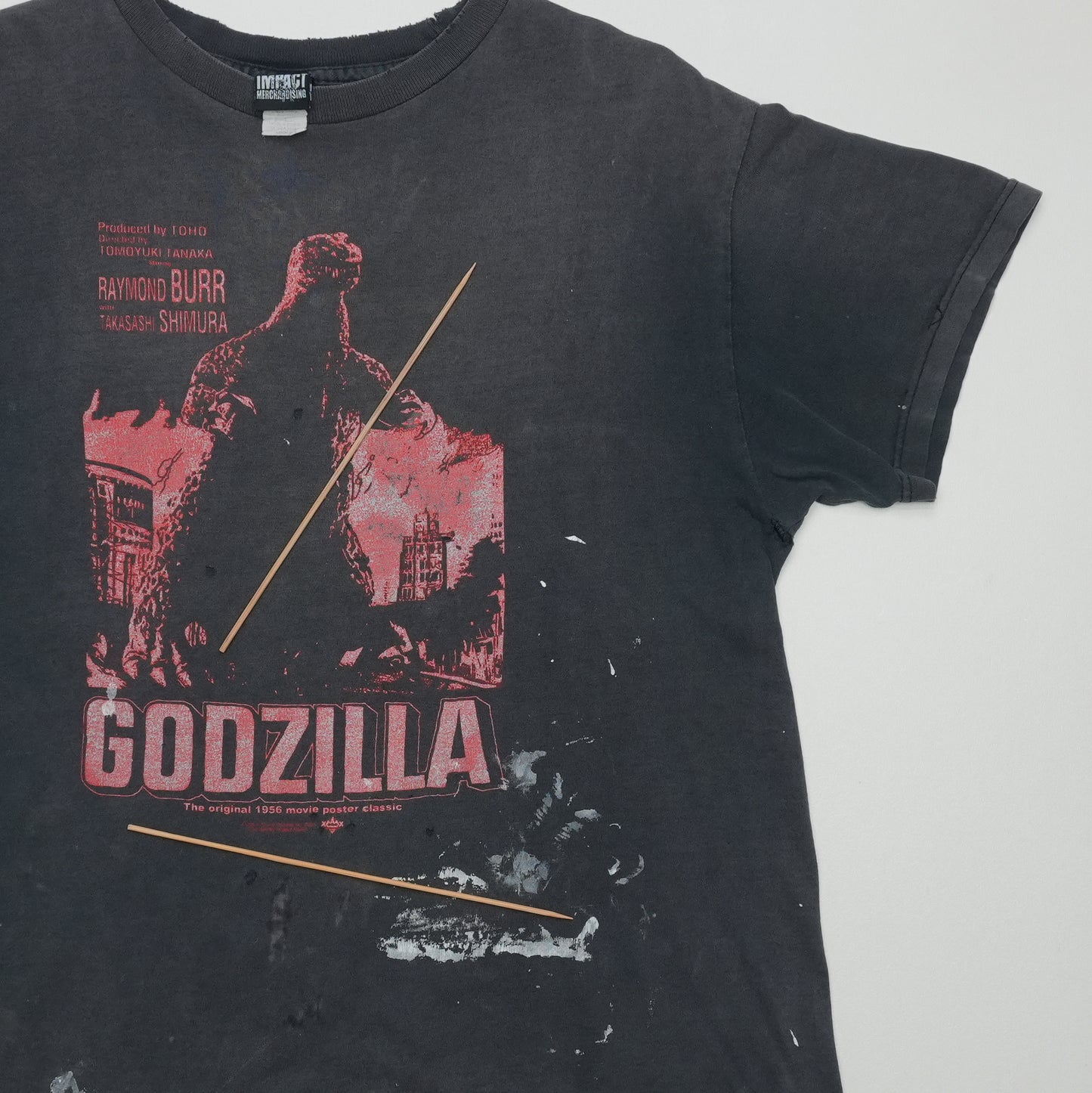 2000s Godzilla Shirt Back Graphic