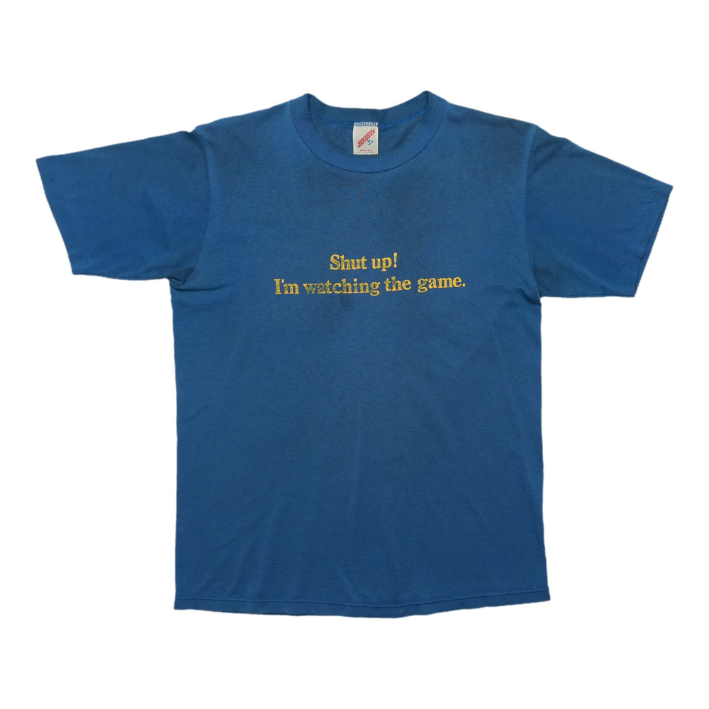 1990s Shut Up I'm Watching The Game Shirt Front