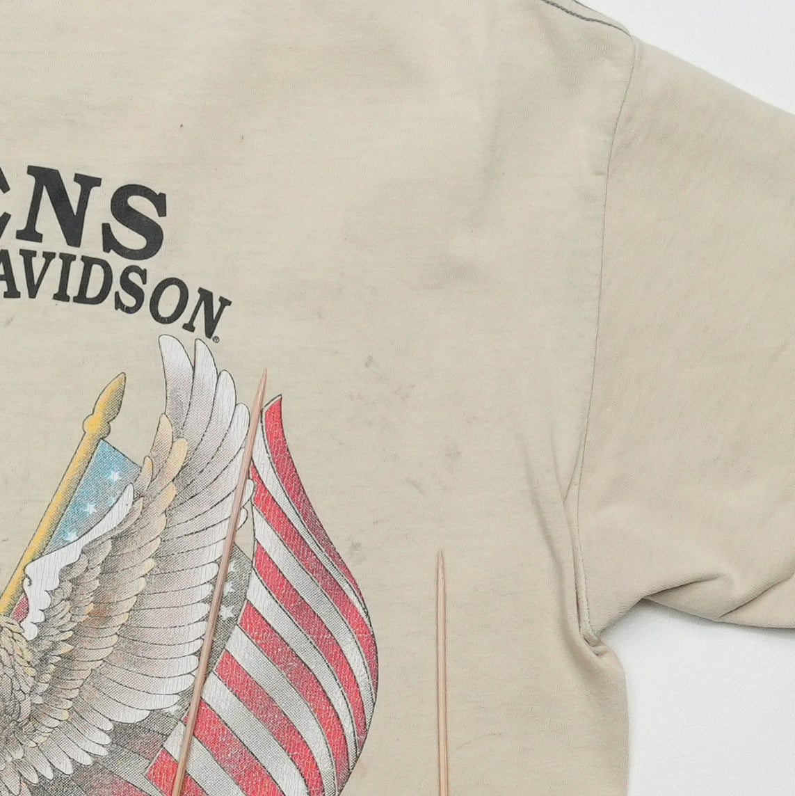 1989 Harley Davidson Owens Yakima Washington Shirt Detail