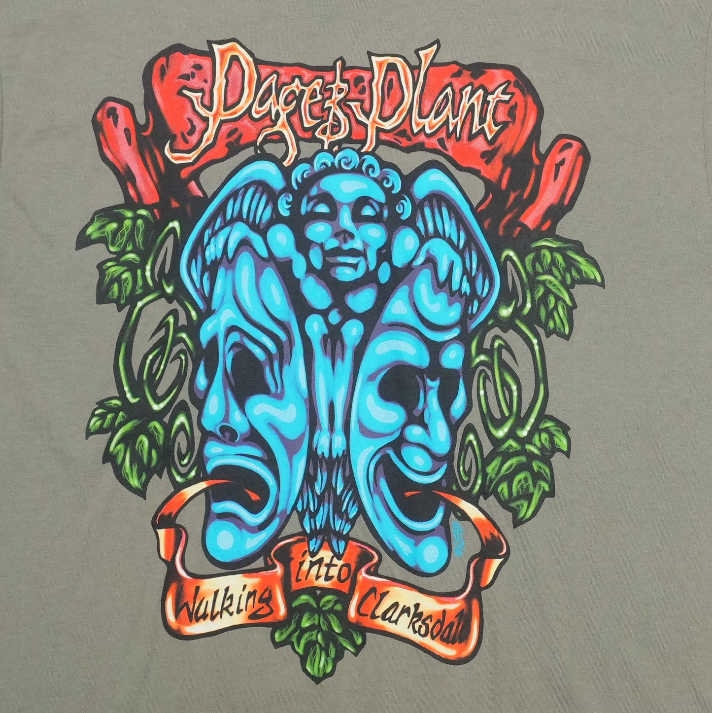1998 Jimmy Page Robert Plant Walking Into Everywhere Tour Shirt Detail 2