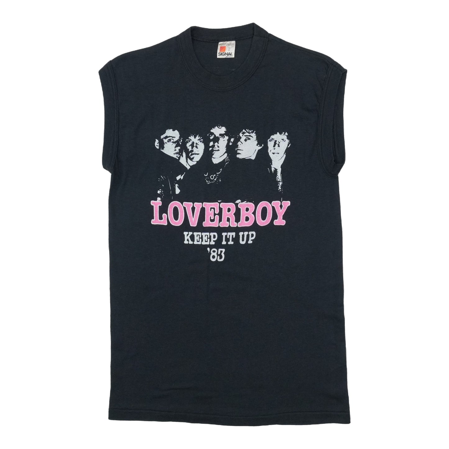 1983 Loverboy Keep It Up Tour Sleeveless Shirt Front