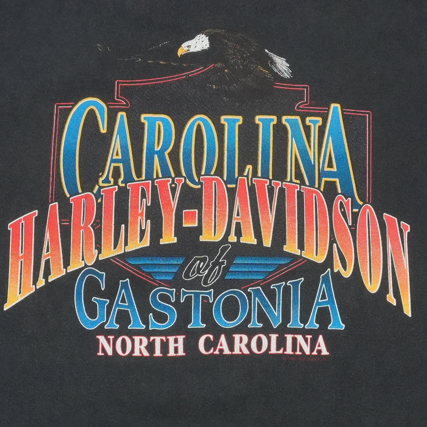 1990s Harley Davidson Gastonia North Carolina Shirt Back Detail 3