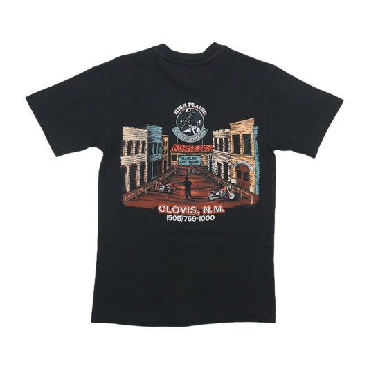 1990s Harley Davidson Clovis New Mexico Christmas Shirt Back