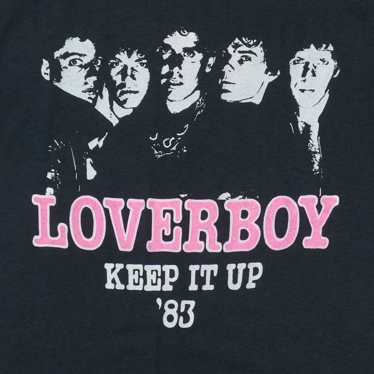 1983 Loverboy Keep It Up Tour Sleeveless Shirt Detail 2