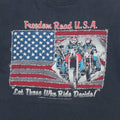 1980s Freedom Road USA Biker Shirt Front Graphic