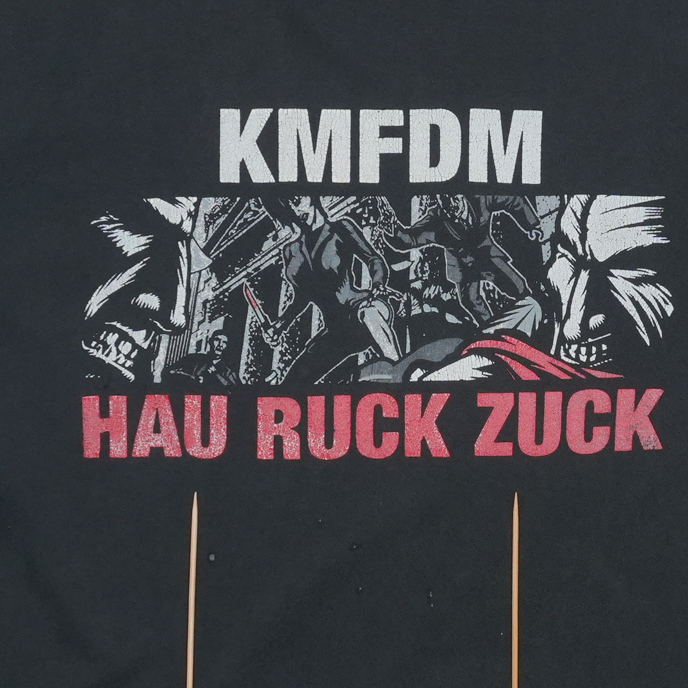 2006 KMFDM Hau Ruck Zuck USSA Tour Shirt Front Detail 2