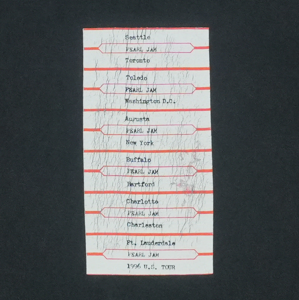 1996 Pearl Jam US Tour Shirt Detail 5