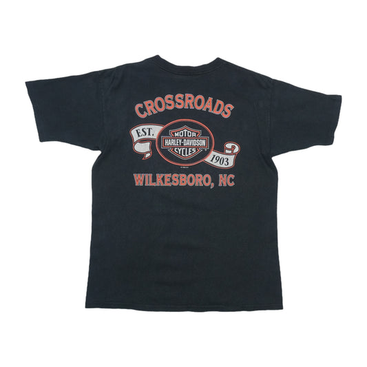 1995 Harley Davidson Wilkesboro North Carolina Shirt Back