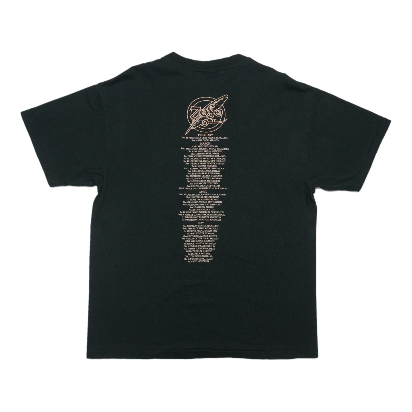 1997 Jimmy Page Robert Plant Tour Shirt Back