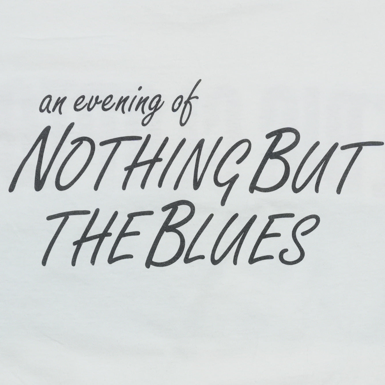 1994 Eric Clapton Nothing But the Blues Shirt Back Graphic