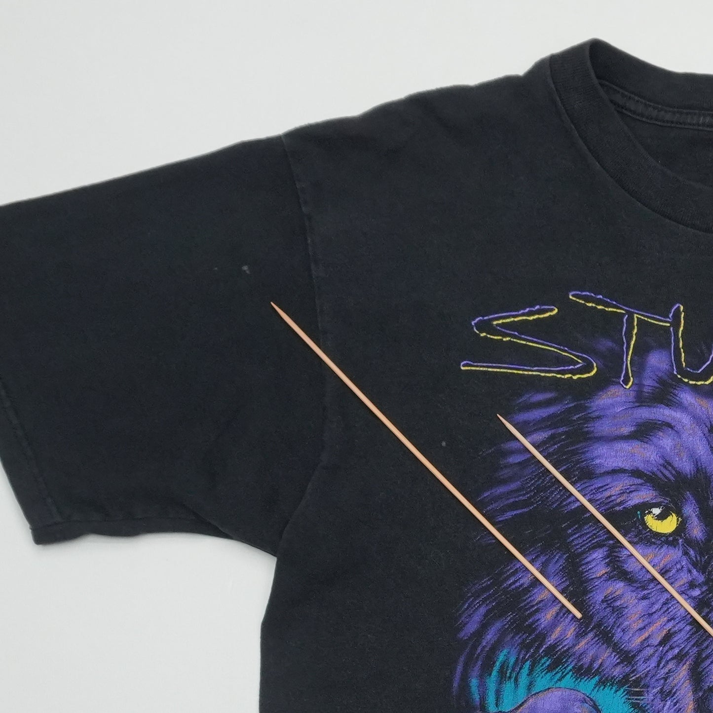 1998 Sturgis Black Hills Rally Wolf Shirt Back Detail 2
