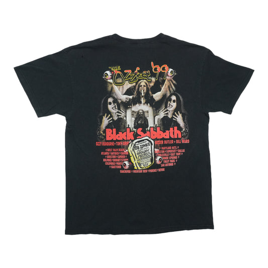 1999 Black Sabbath Ozzfest Tour Shirt Back