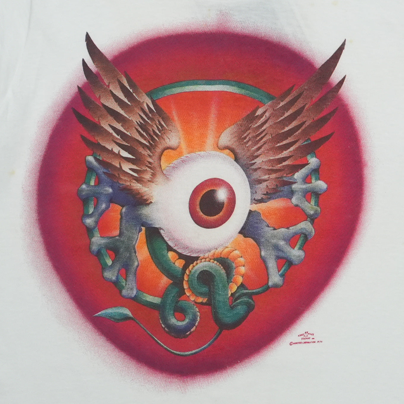 1974 Flying Eye Kelley Mouse Monster Corporation Shirt Front Detail 1