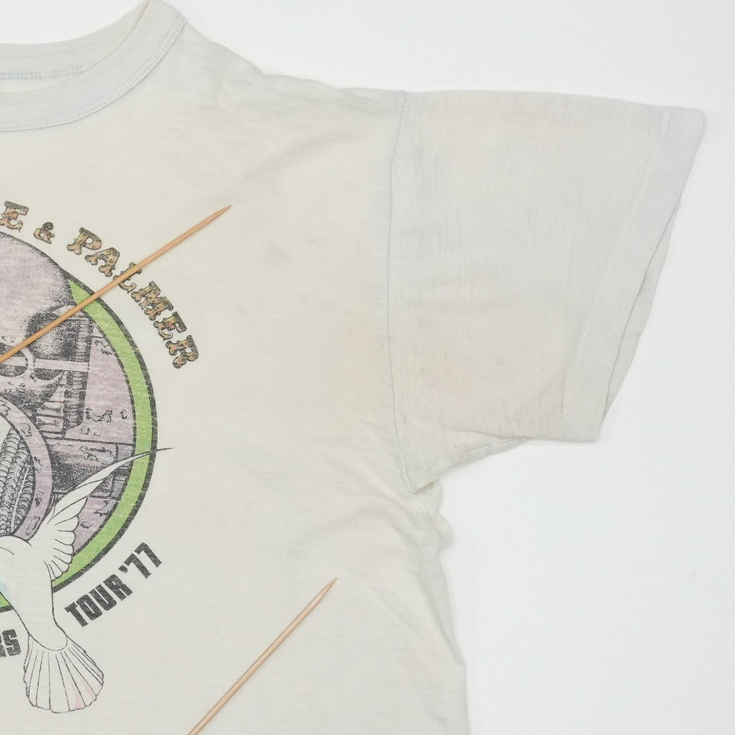 1977 Emerson Lake & Palmer Works Tour Shirt Detail 5