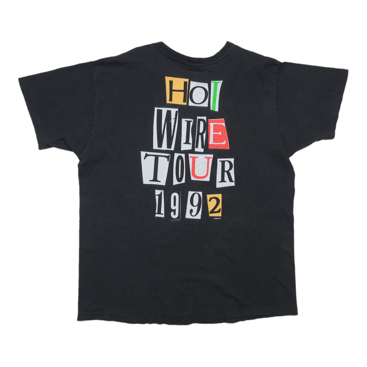 1992 Kix Hot Wire Tour Shirt Back