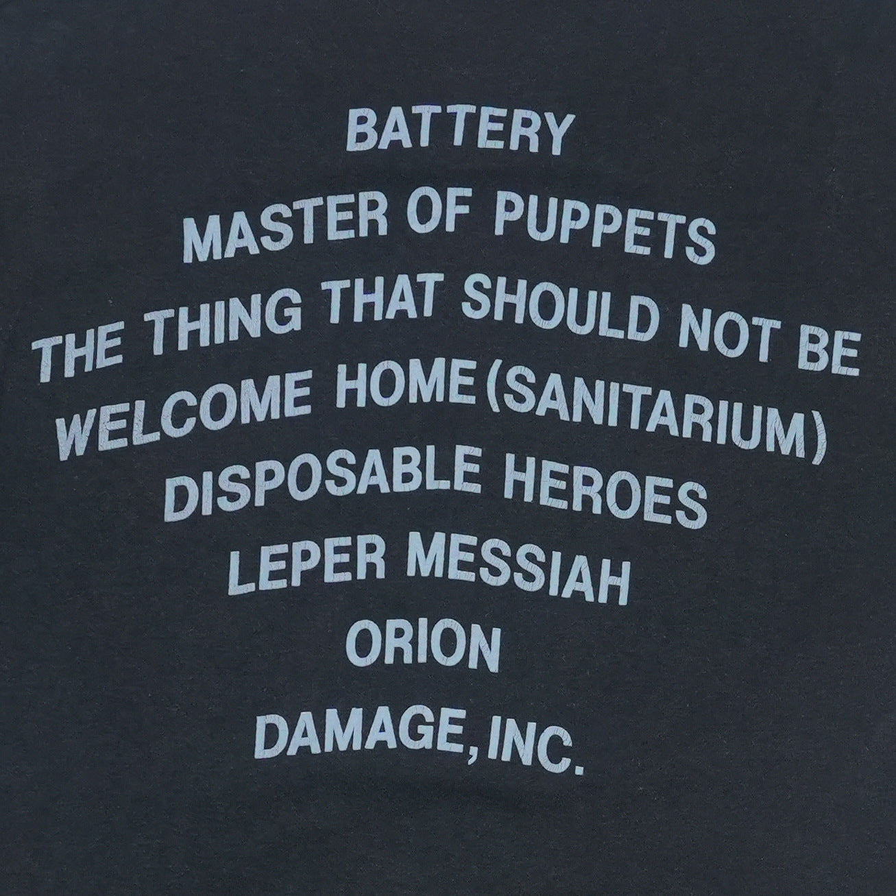1986 Metallica Master Of Puppets Shirt Detail 4
