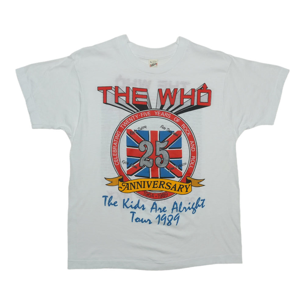 1989 The Who Kids Are Alright Tour Shirt Front