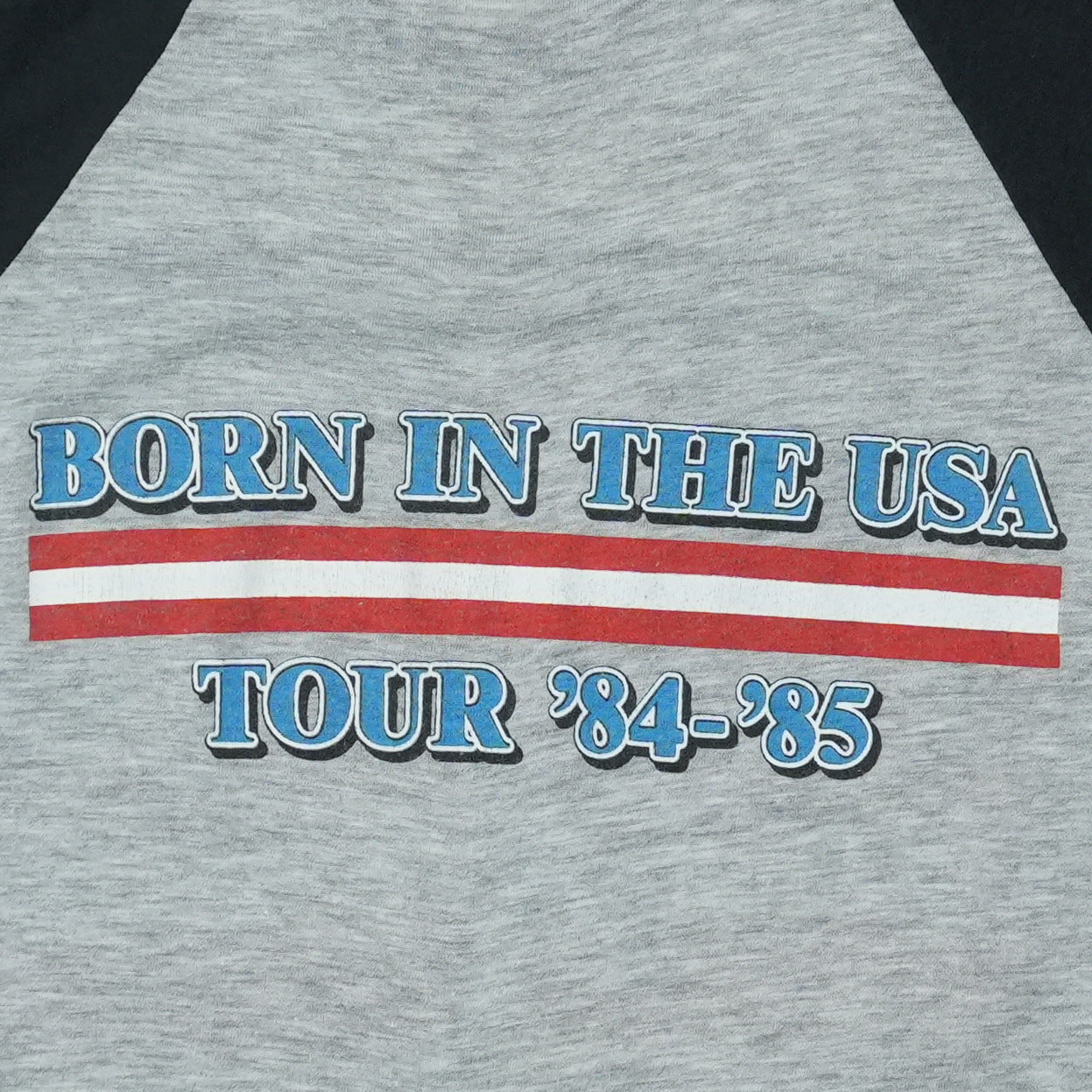 1984 Bruce Springsteen Born In The USA Raglan Shirt Detail 3