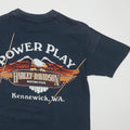 1989 Harley Davidson Thunder In The Rockies Shirt Back Detail 2