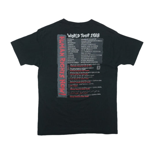 1988 Human Rights Now Amnesty International World Tour Shirt Back