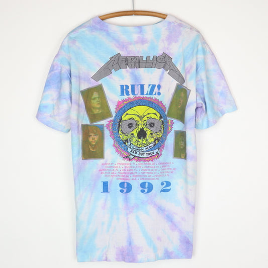 1992 Metallica Rulz Tie Dye Tour Shirt