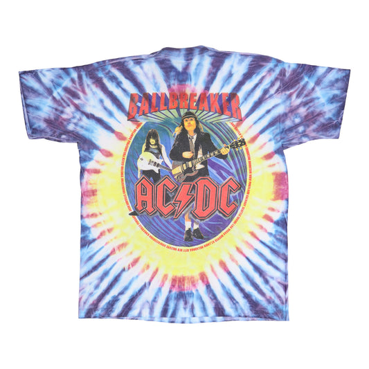 1996 ACDC Ballbreaker Tour Tie Dye Shirt