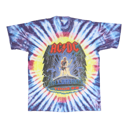 1996 ACDC Ballbreaker Tour Tie Dye Shirt