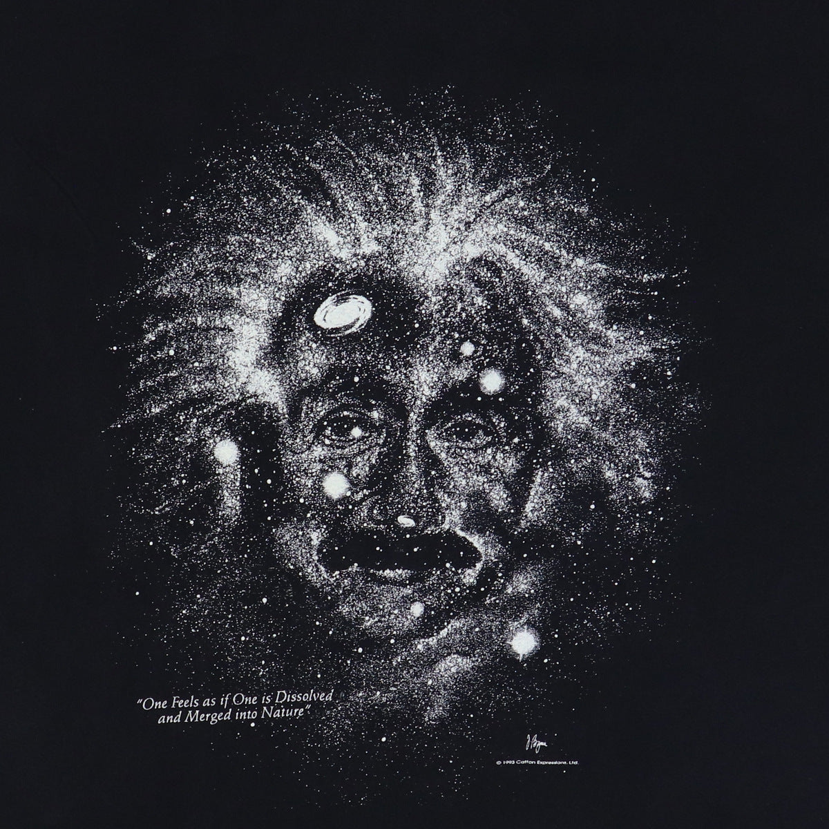 1993 Albert Einstein Merged With Nature Shirt