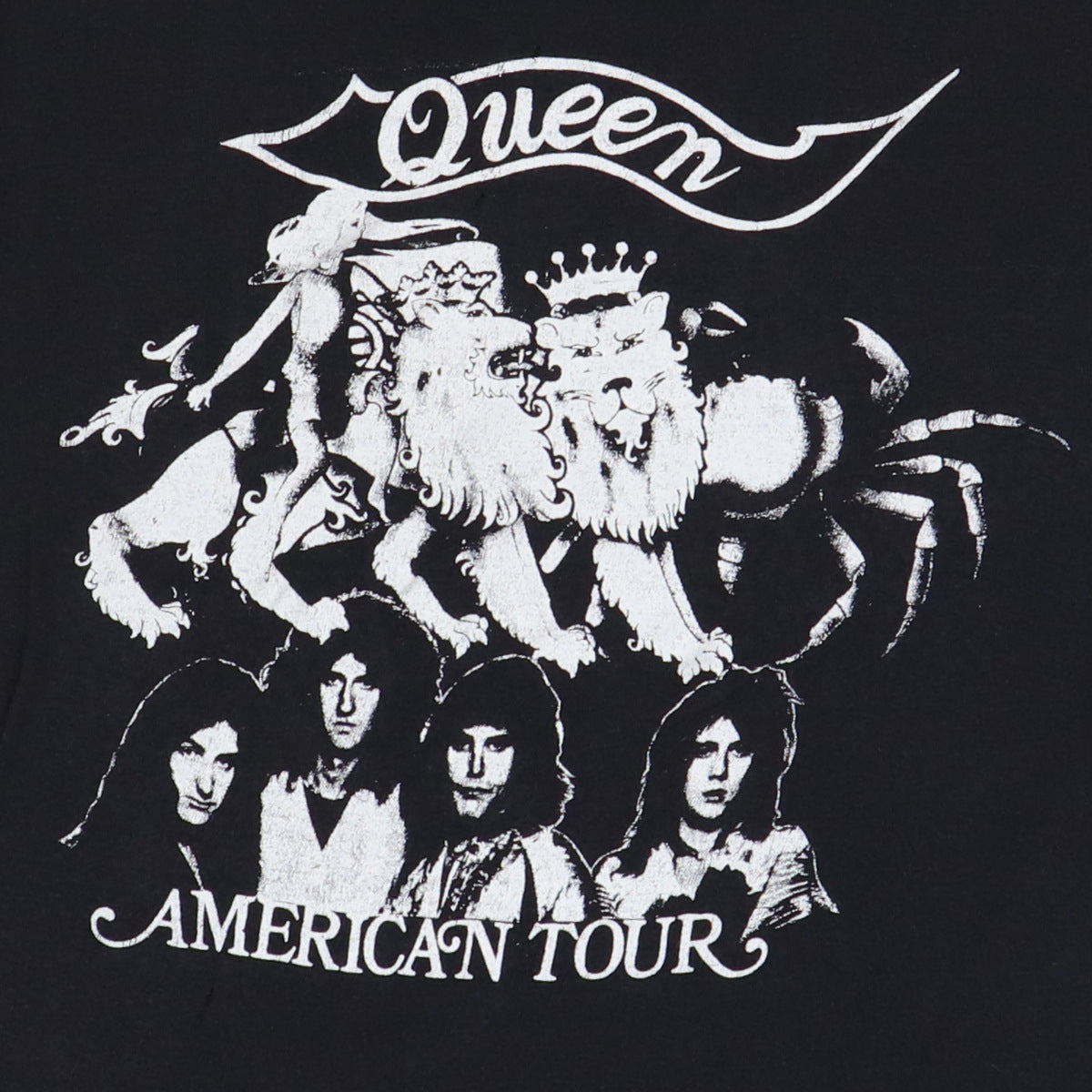 Original vintage 1970s Queen Tour Shirt | WyCo Vintage
